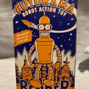 Futurama Bender Wind-Up Robot Action Toy, Twentieth Century Fox 2000